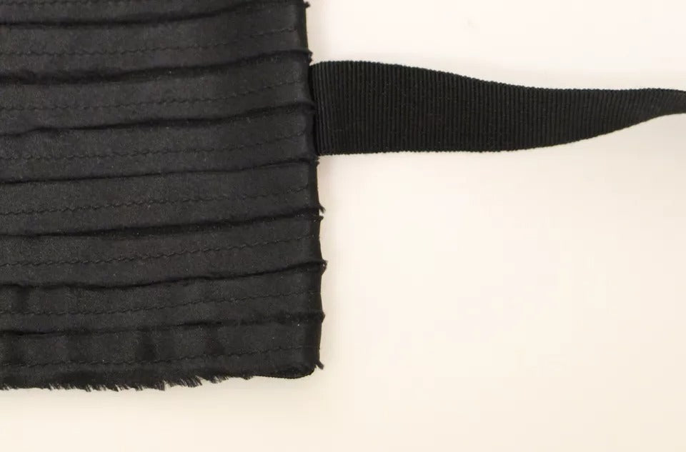 Dolce & Gabbana Damen Taillenkummerbund aus schwarzer Seide