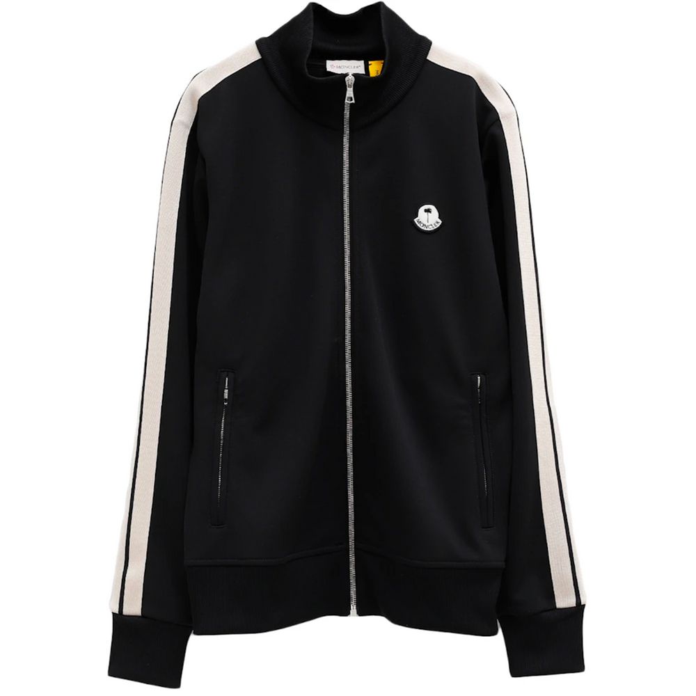Pulover Moncler x Palm Angels negru din poliester