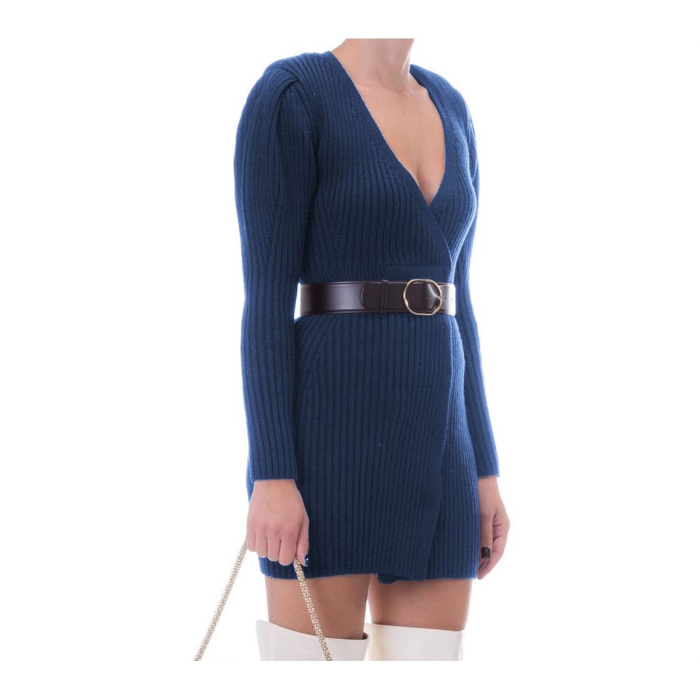Rochie Femei Lână Albastră Elisabetta Franchi