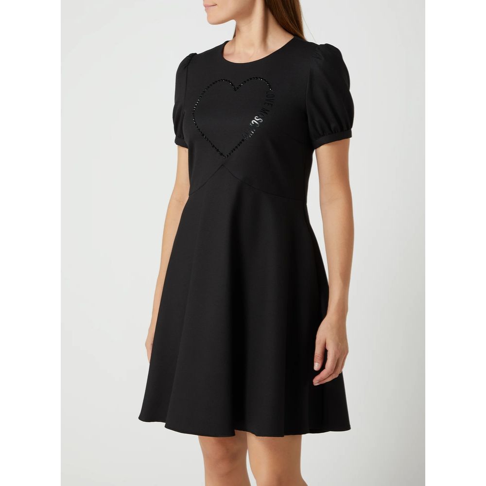 Rochie de damă Love Moschino neagră din poliester