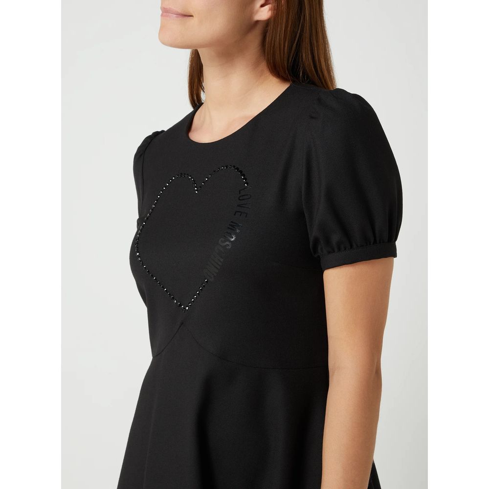 Rochie de damă Love Moschino neagră din poliester