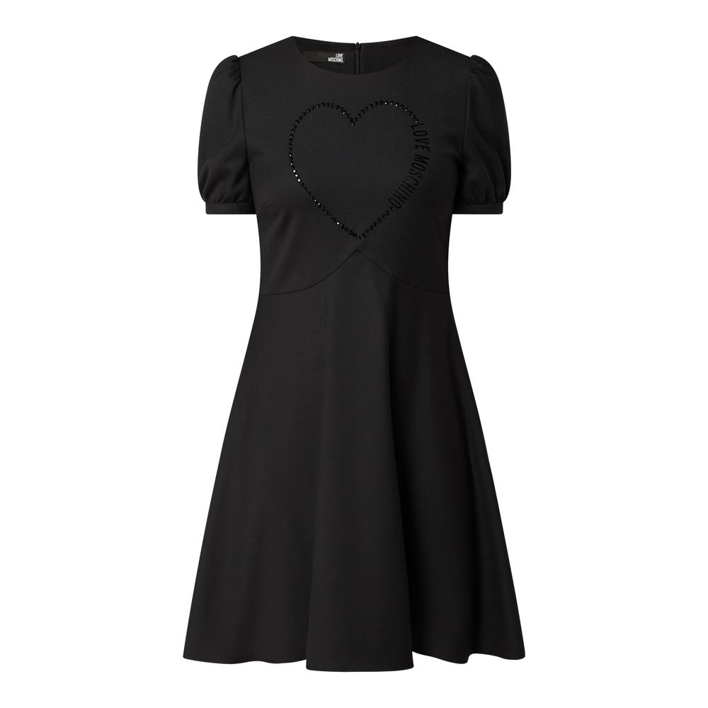 Rochie de damă Love Moschino neagră din poliester