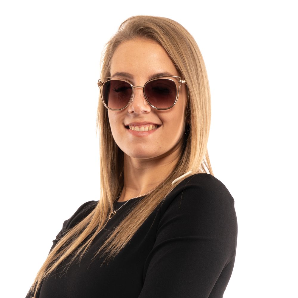 Ochelari de soare Guess aurii pentru femei