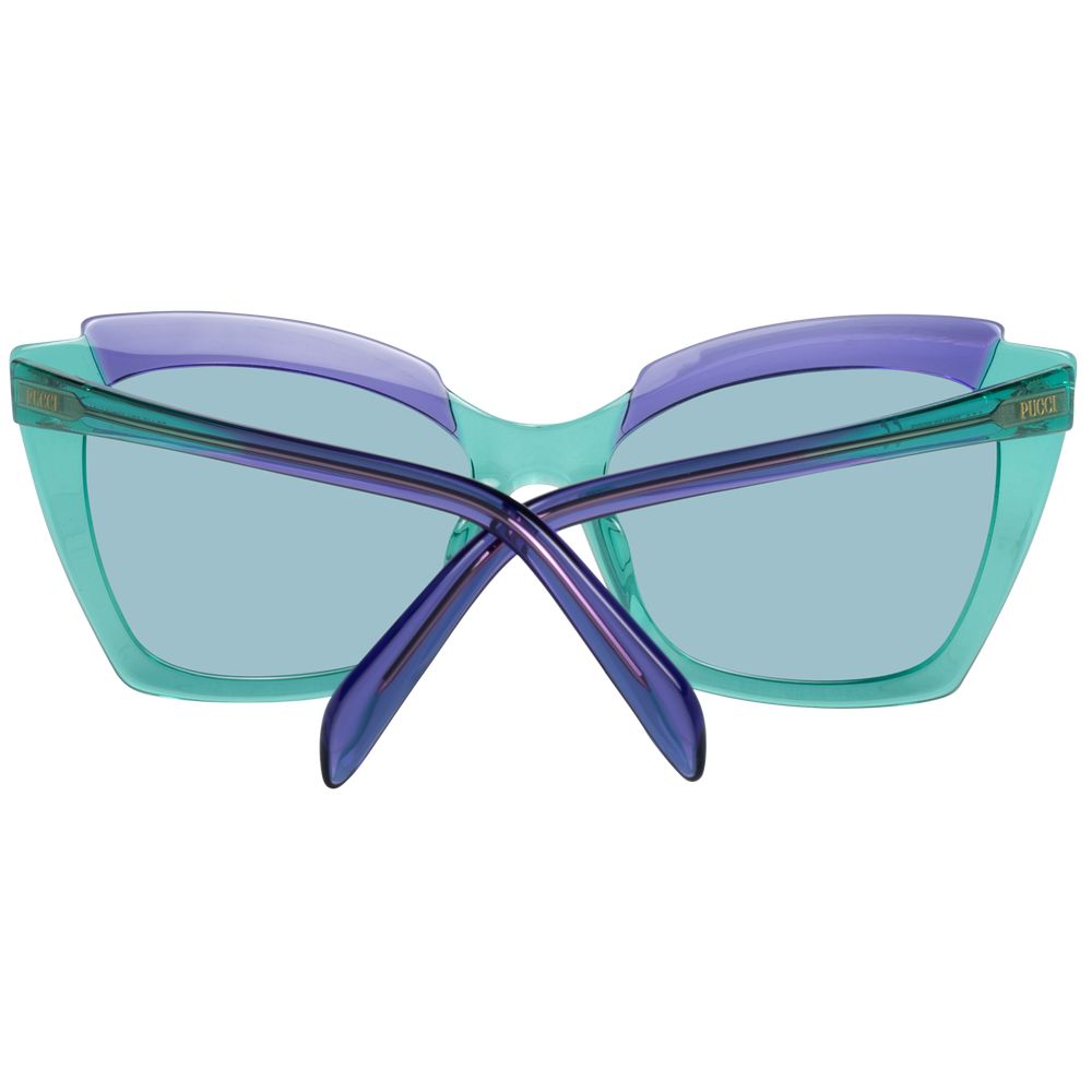 Ochelari de soare Emilio Pucci verzi pentru femei