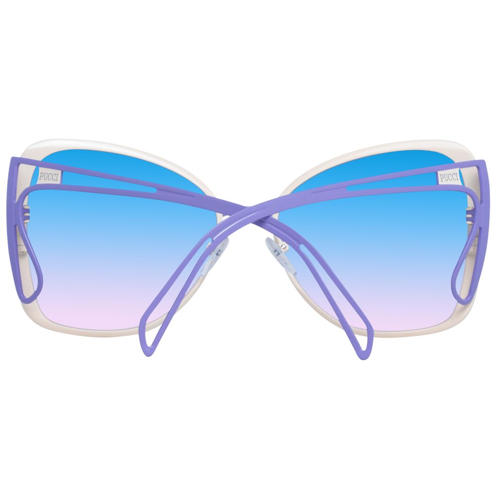 Emilio Pucci Cremefarbene Damen-Sonnenbrille