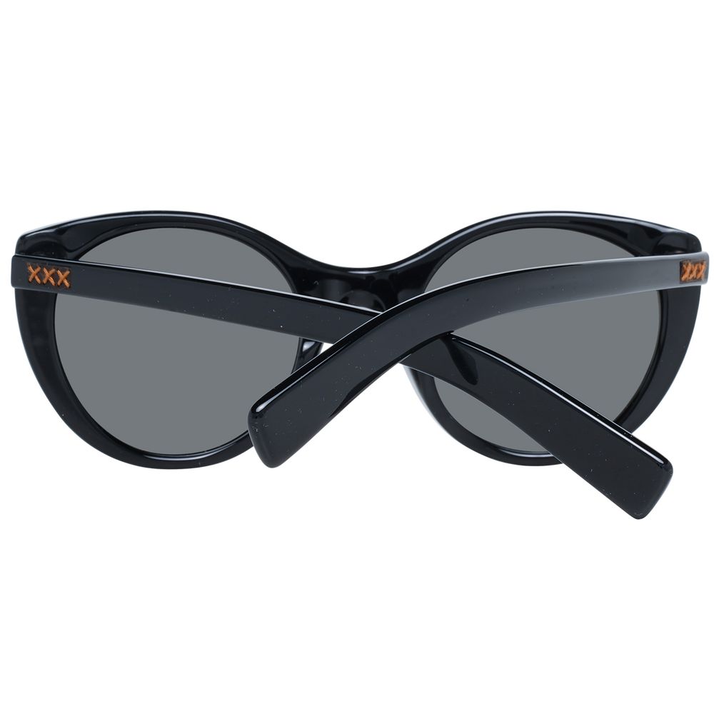 Ermenegildo Zegna Schwarze Damen-Sonnenbrille