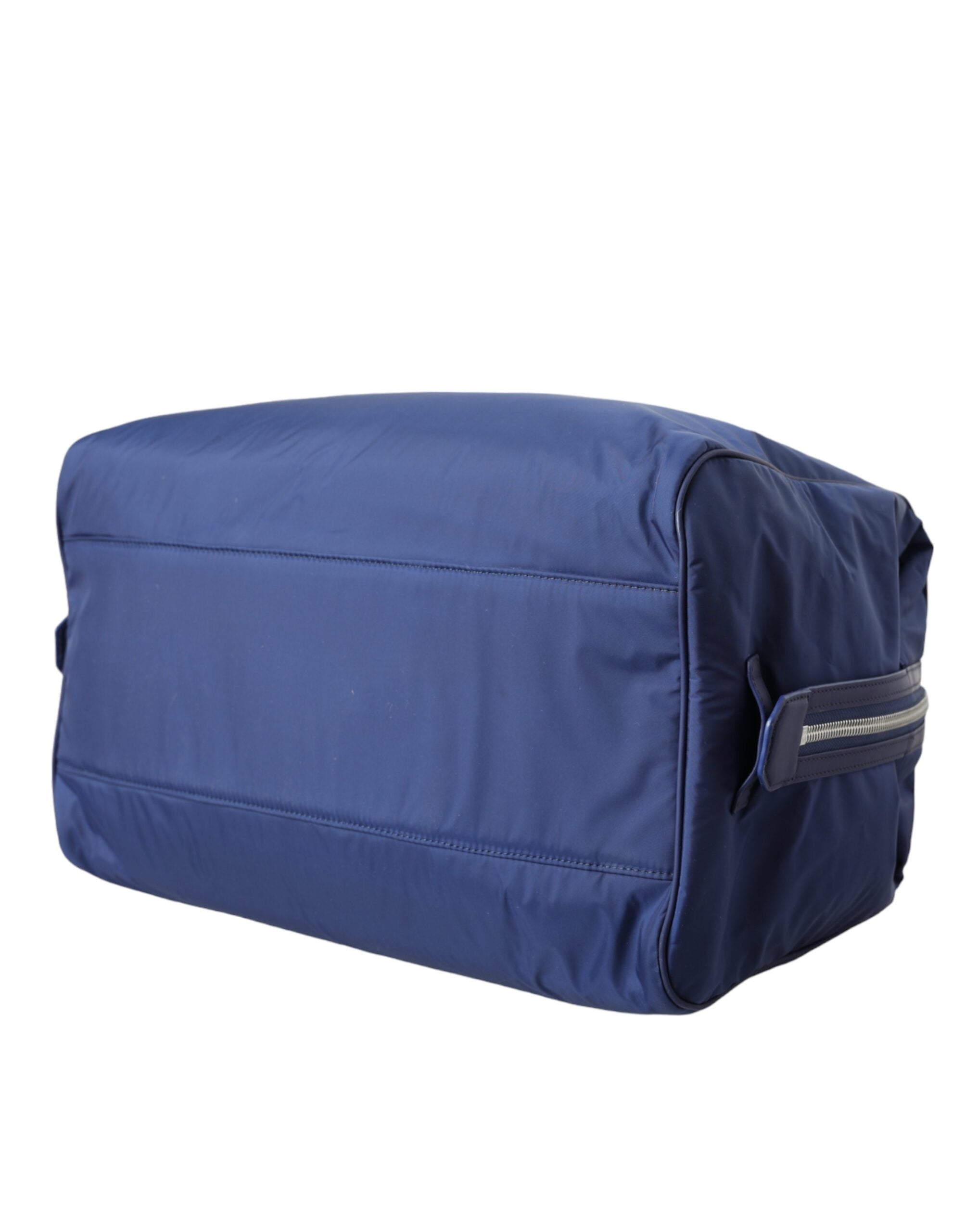 Dolce & Gabbana – Blaue Reisetasche aus Nylon-Kalbsleder