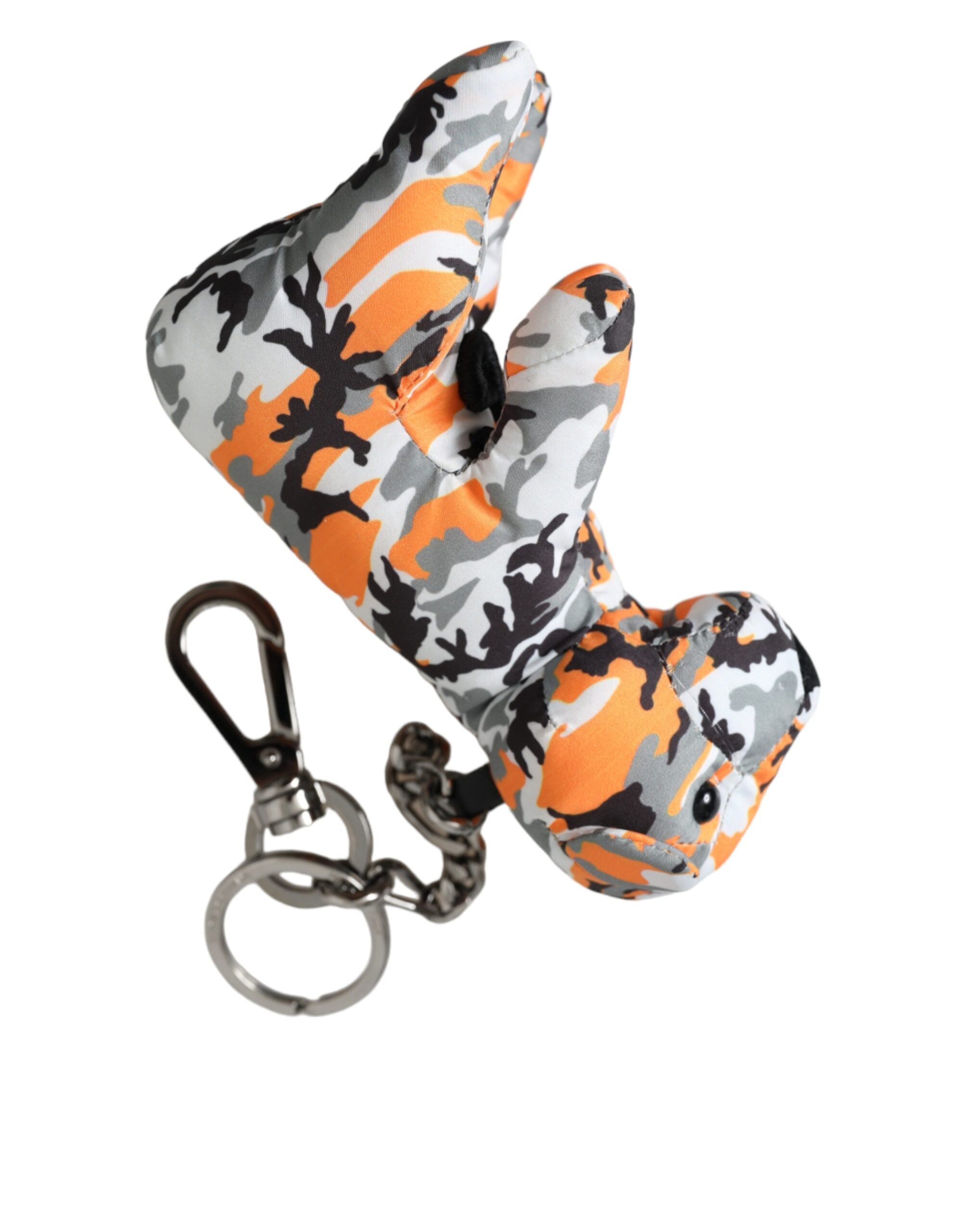 Breloc Dolce & Gabbana cu siluetă de animale camuflaj multicolor