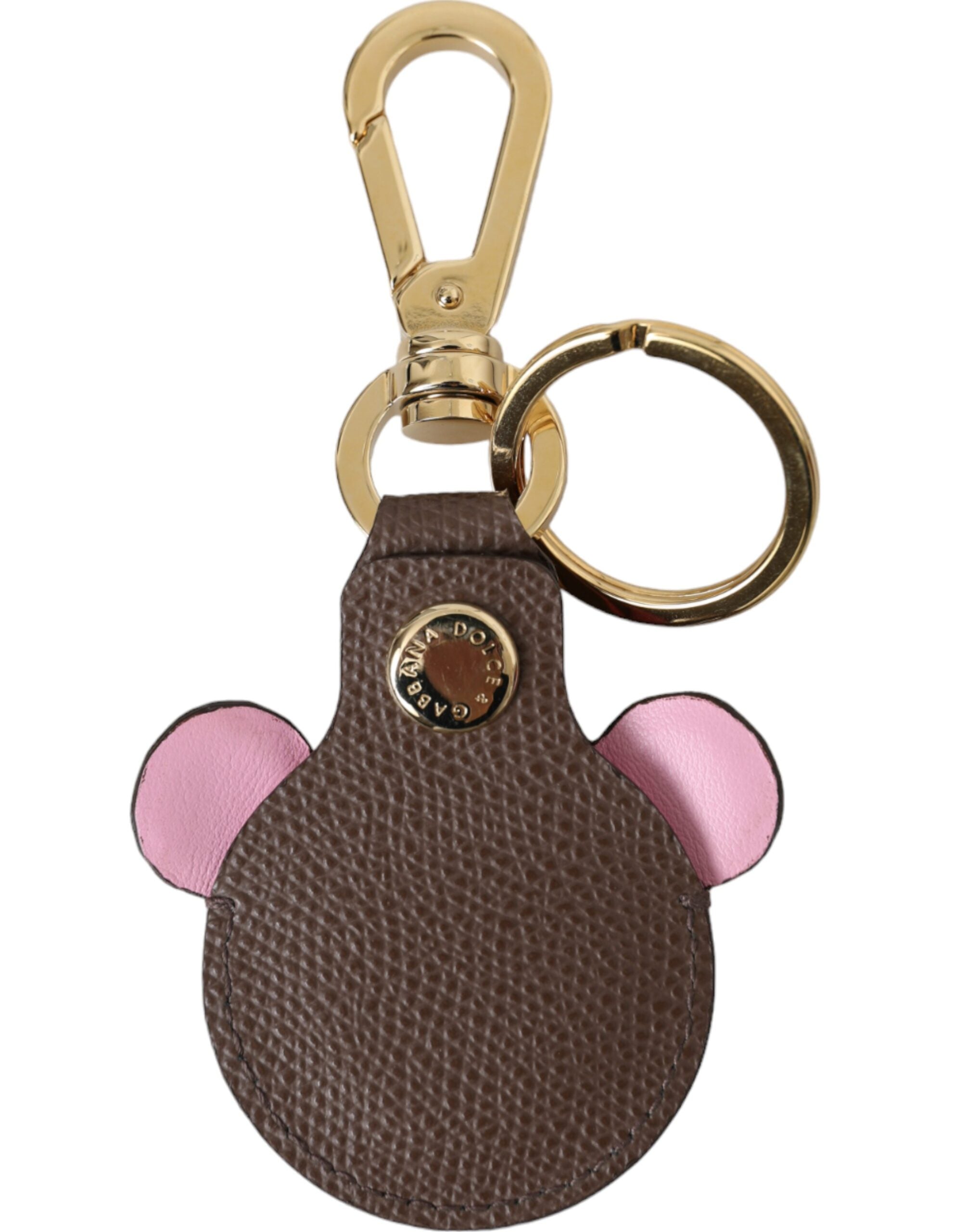 Breloc Dolce & Gabbana cu logo DG din piele de vițel Dauphine multicoloră