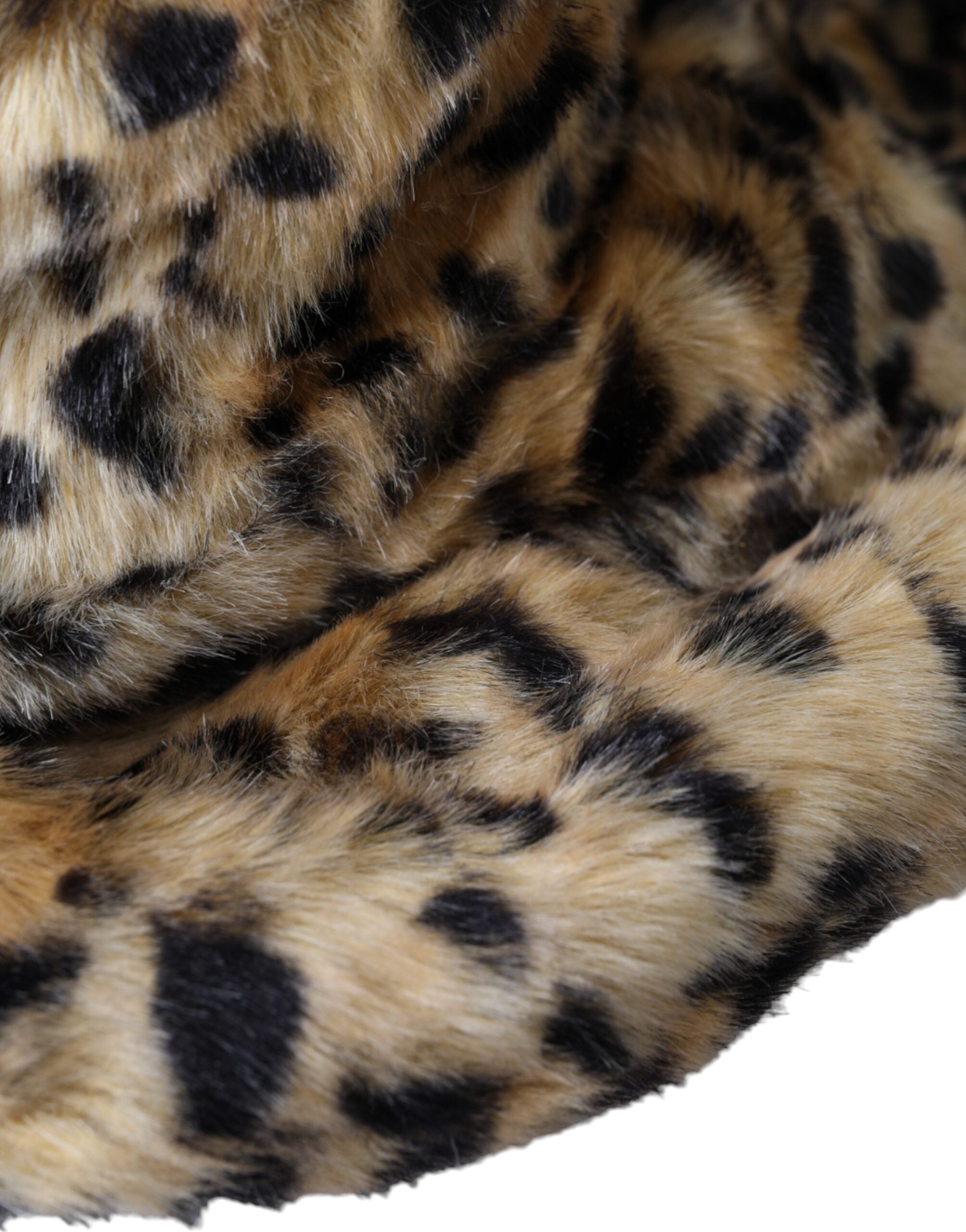 Pălărie Dolce & Gabbana cu blană de leopard maro pentru femei