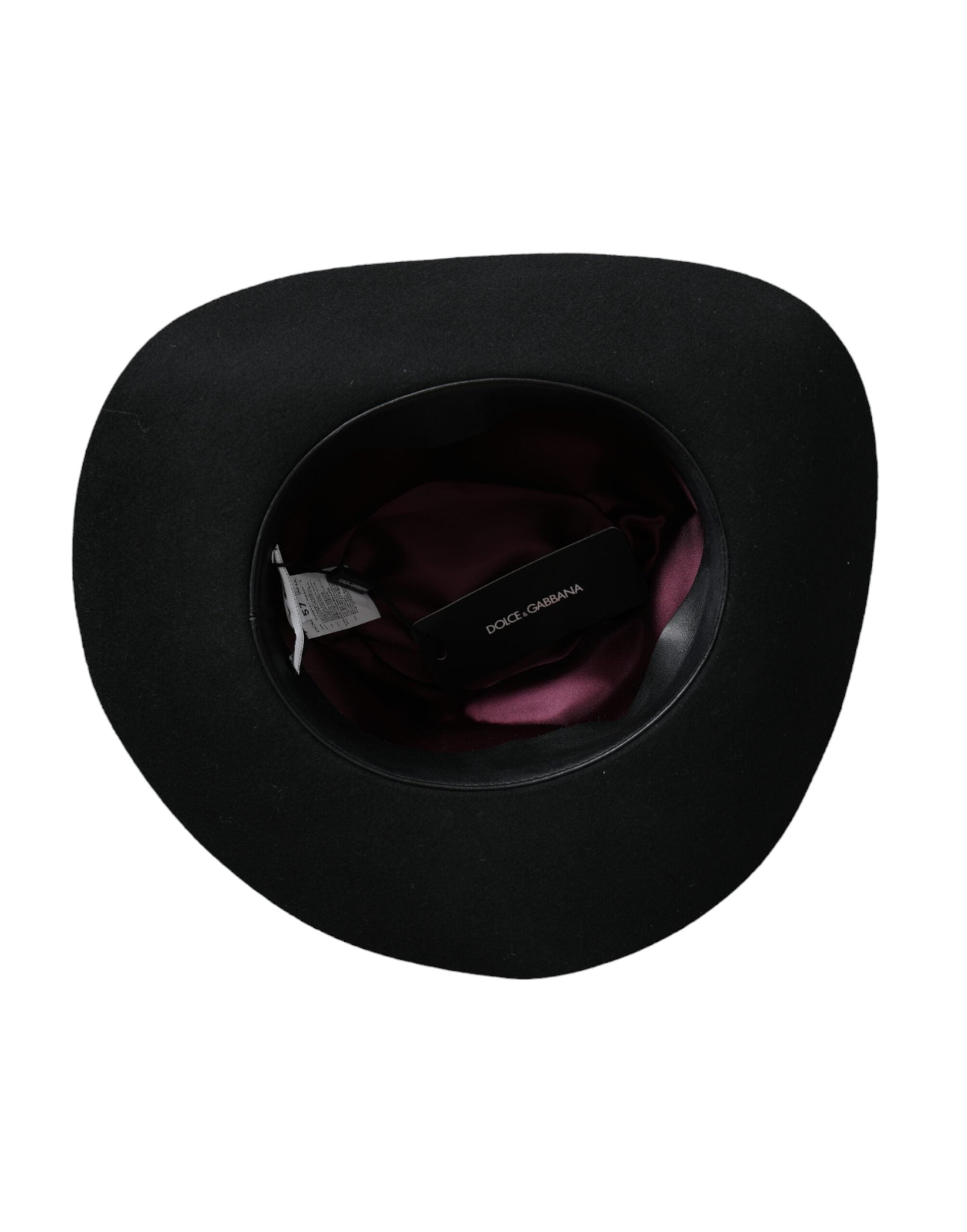 Pălărie Dolce & Gabbana Black Rabbit Fedora Trilby pentru femei