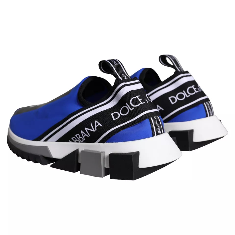 Dolce & Gabbana Blaues Logo Low Top Sorrento Sneakers Schuhe