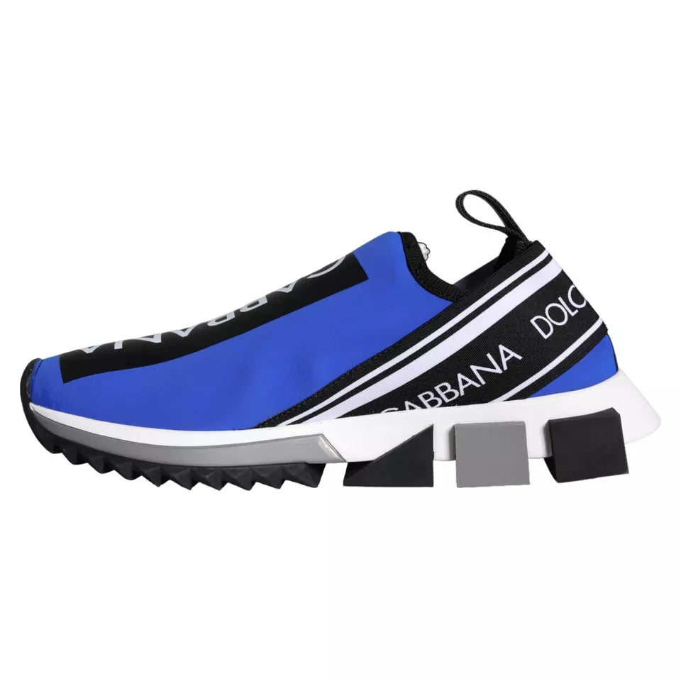 Dolce & Gabbana Blaues Logo Low Top Sorrento Sneakers Schuhe