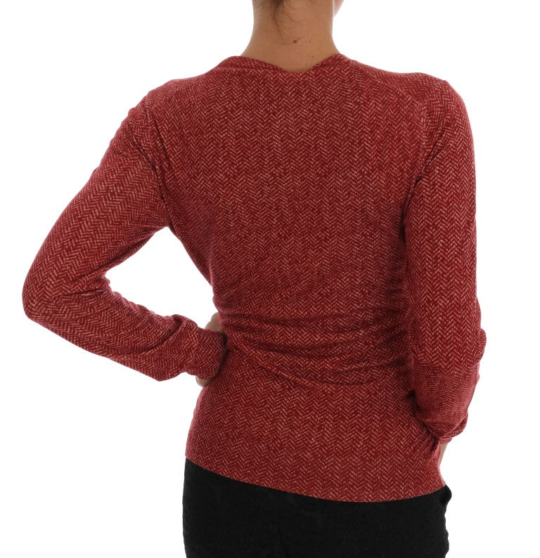 Roter Woll-Cardigan von Dolce & Gabbana