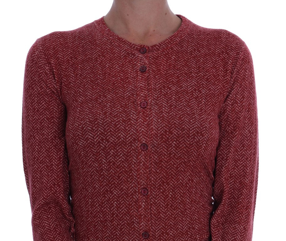 Roter Woll-Cardigan von Dolce & Gabbana