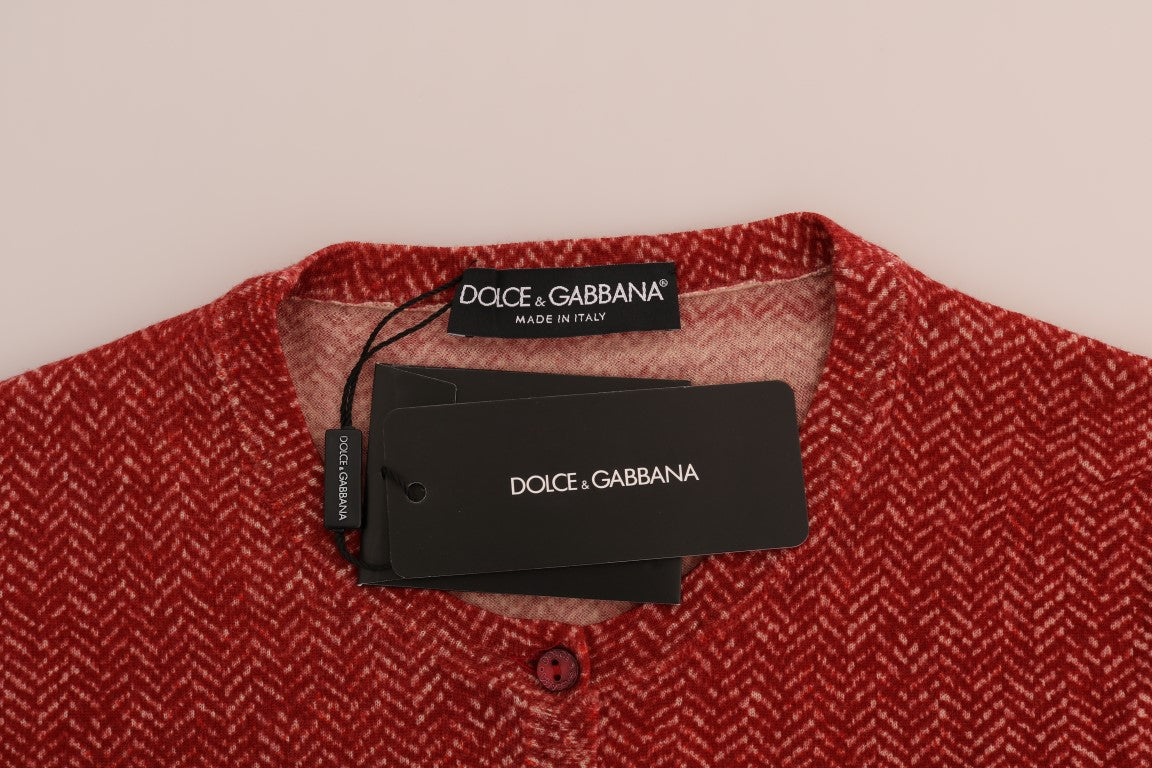Roter Woll-Cardigan von Dolce & Gabbana
