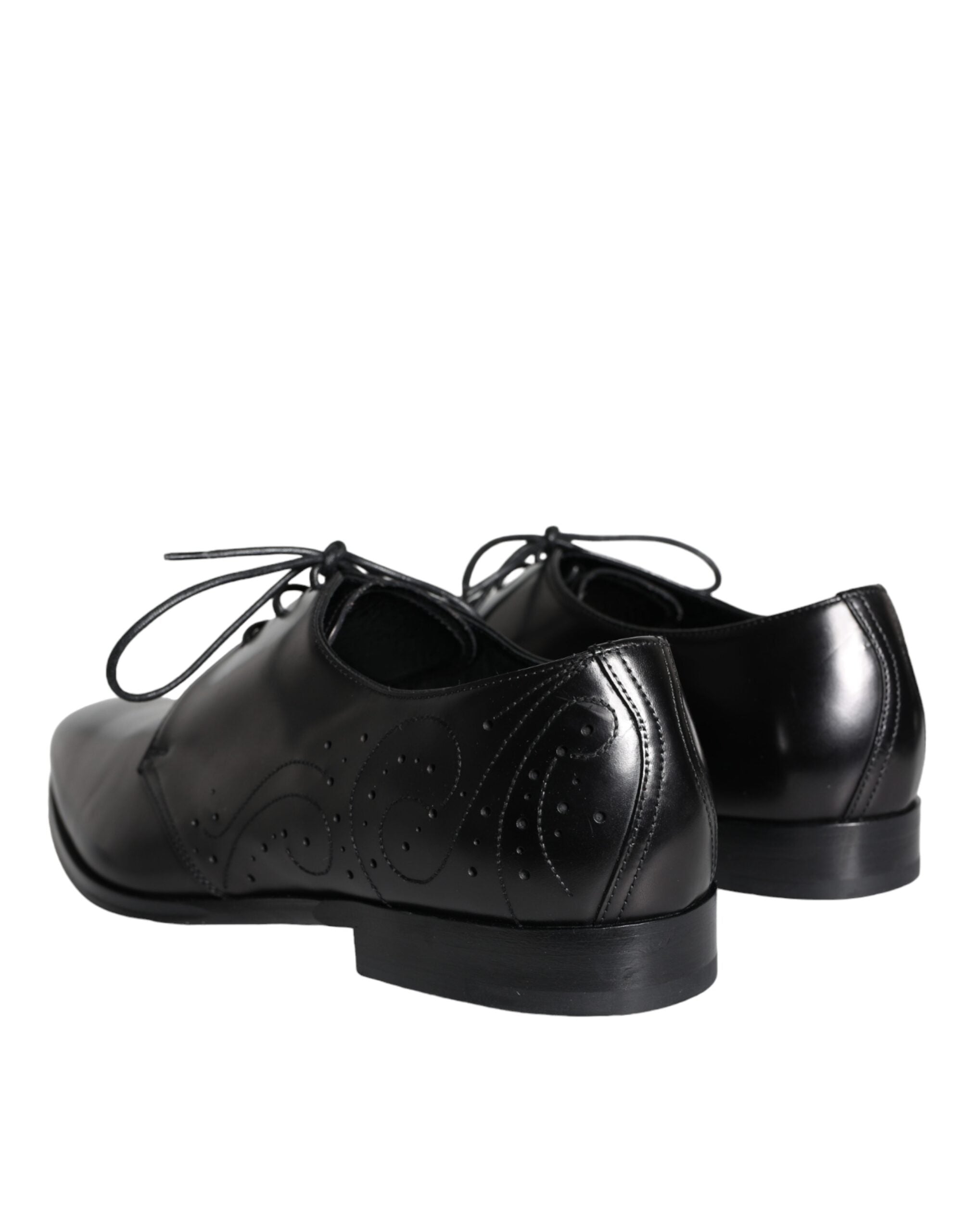 Dolce & Gabbana – Derby-Schuhe für Herren aus schwarzem Kalbsleder