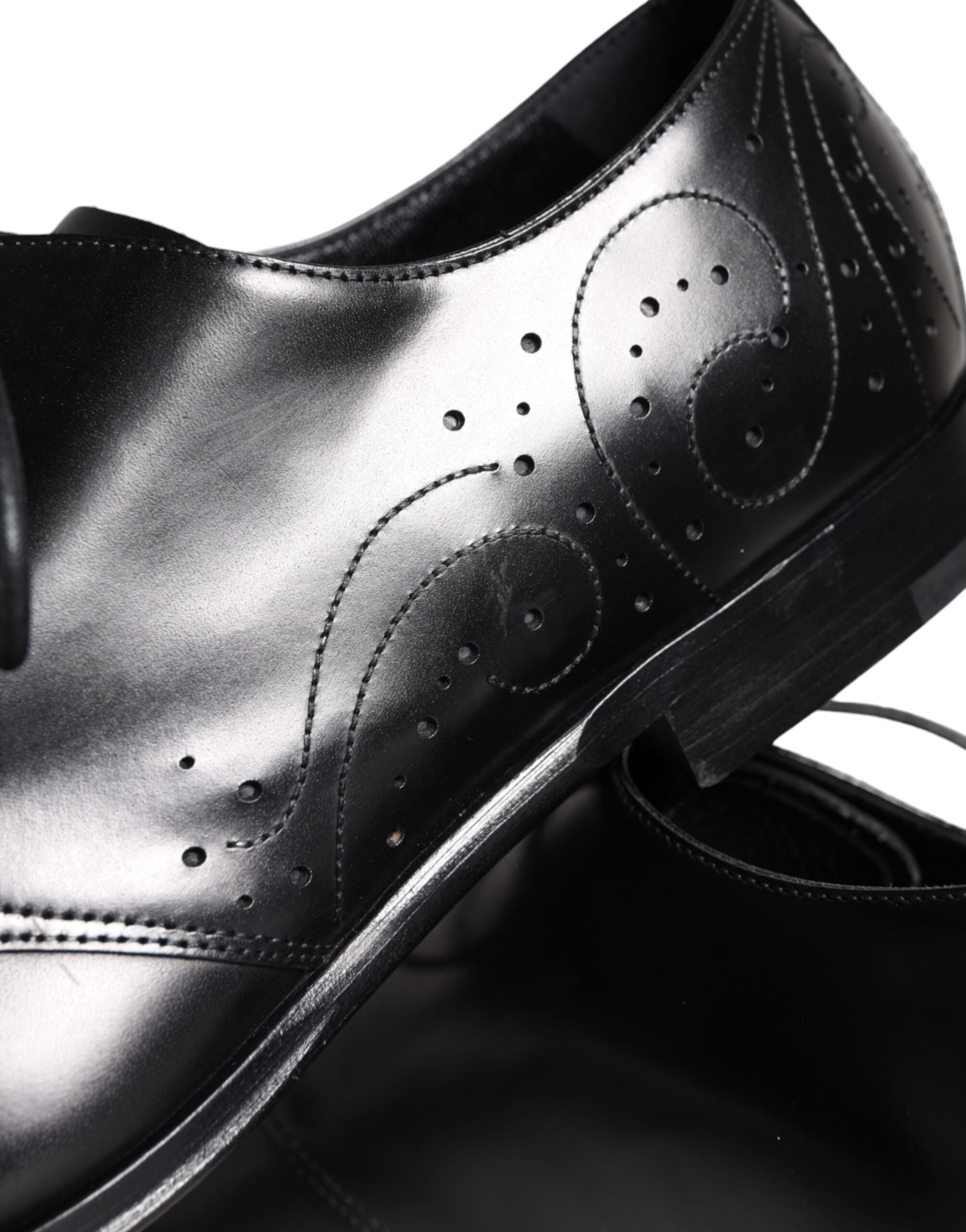 Dolce & Gabbana – Derby-Schuhe für Herren aus schwarzem Kalbsleder
