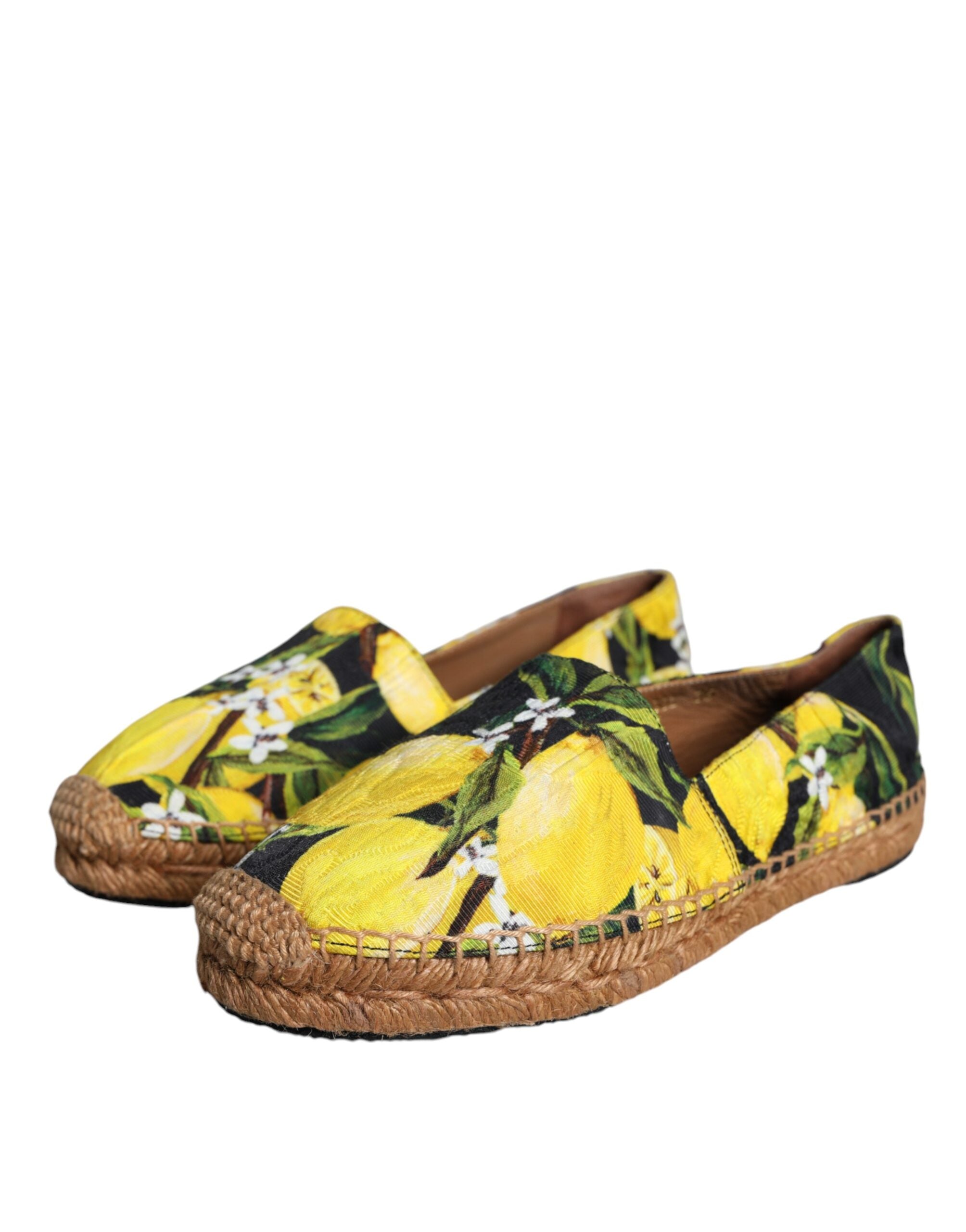 Espadrile Dolce & Gabbana cu imprimeu lămâie multicolor