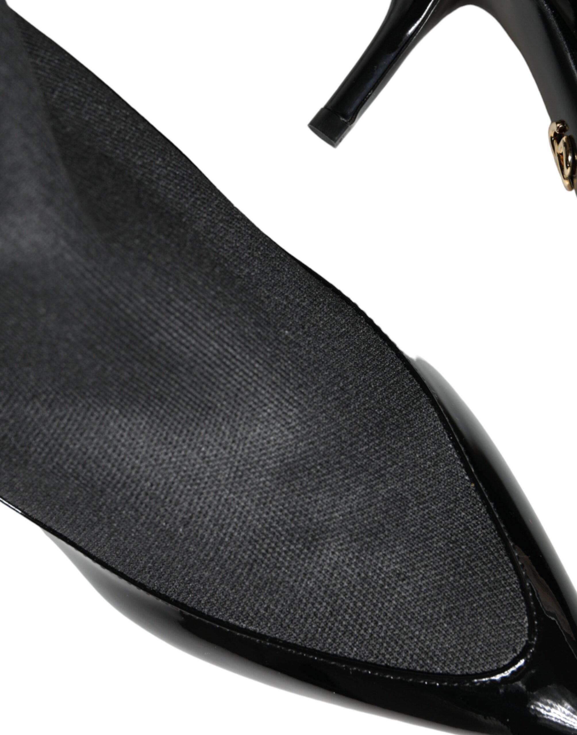 Dolce & Gabbana Schwarze Leder Stilettos Booties Socken Schuhe