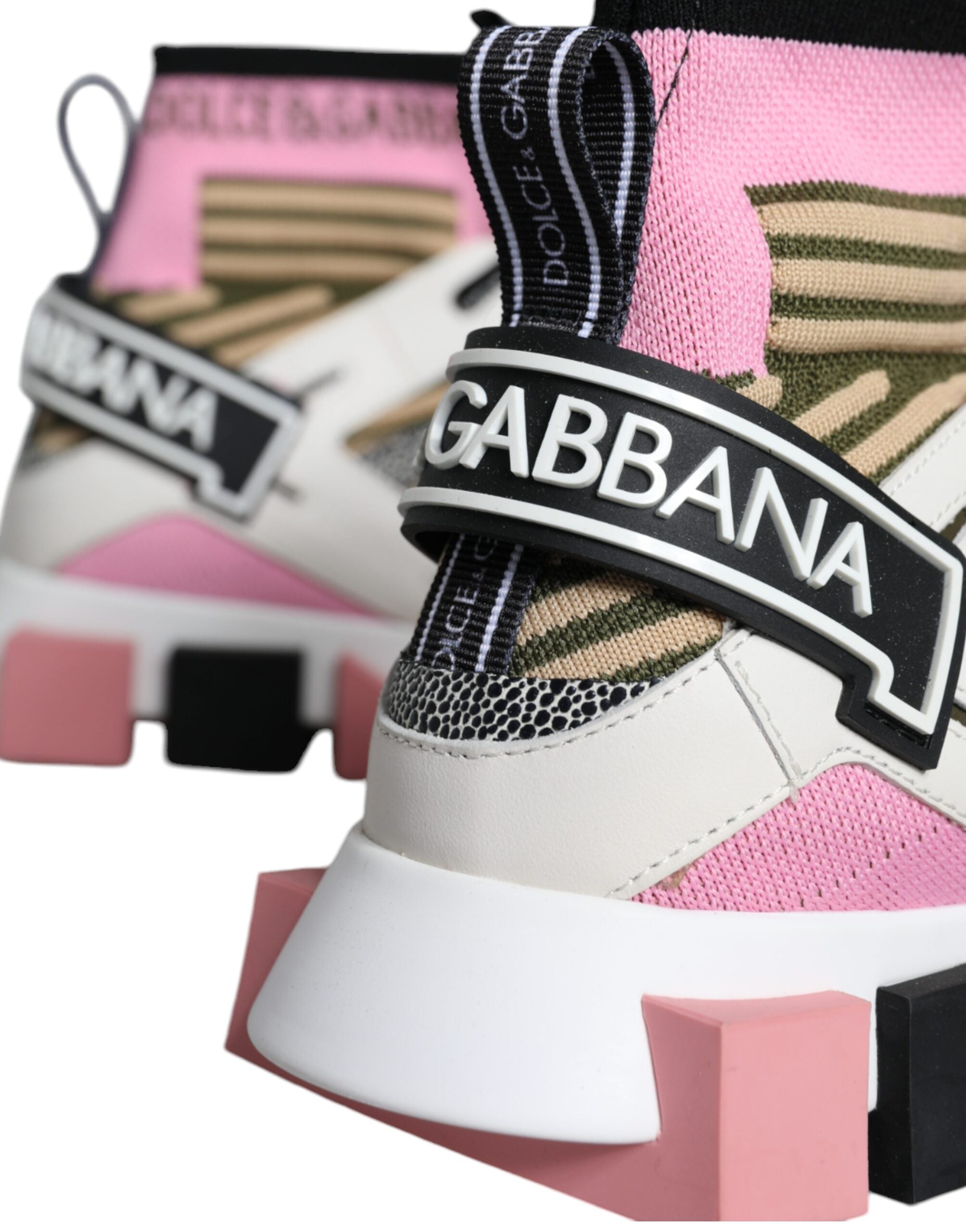 Dolce & Gabbana Mehrfarbige Sorrento Socken Logo Sneakers Schuhe