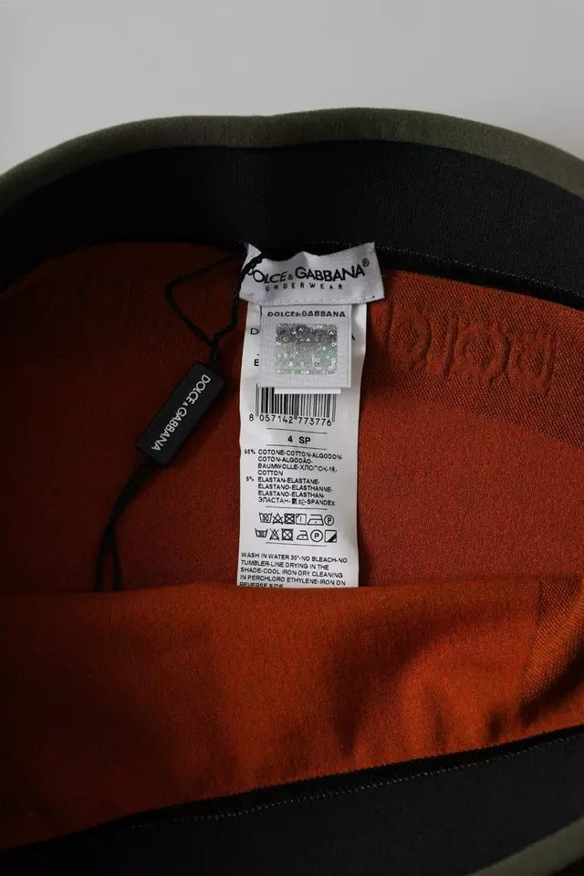 Dolce & Gabbana – Boxershorts aus brauner Stretch-Baumwolle