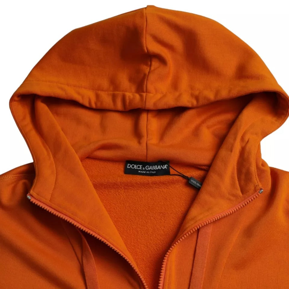 Dolce & Gabbana Orange Kapuzenpullover Sweatshirt Pullover