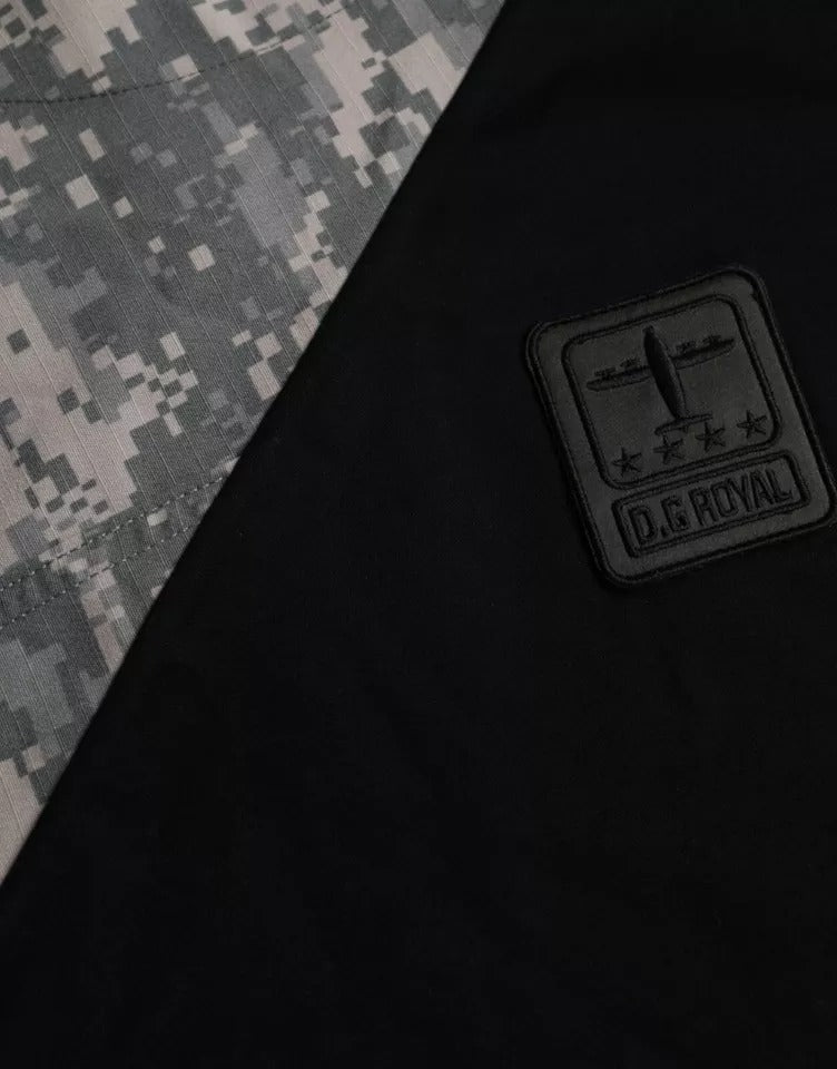 Dolce & Gabbana Mehrfarbiges Camouflage-T-Shirt aus Baumwolle mit Rundhalsausschnitt für Herren