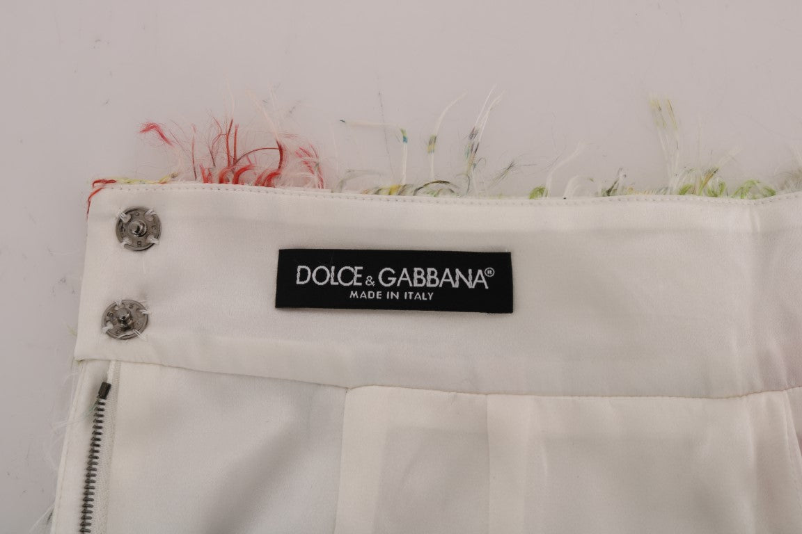 Dolce & Gabbana Eleganter Bleistiftrock mit Blumenmuster und hoher Taille