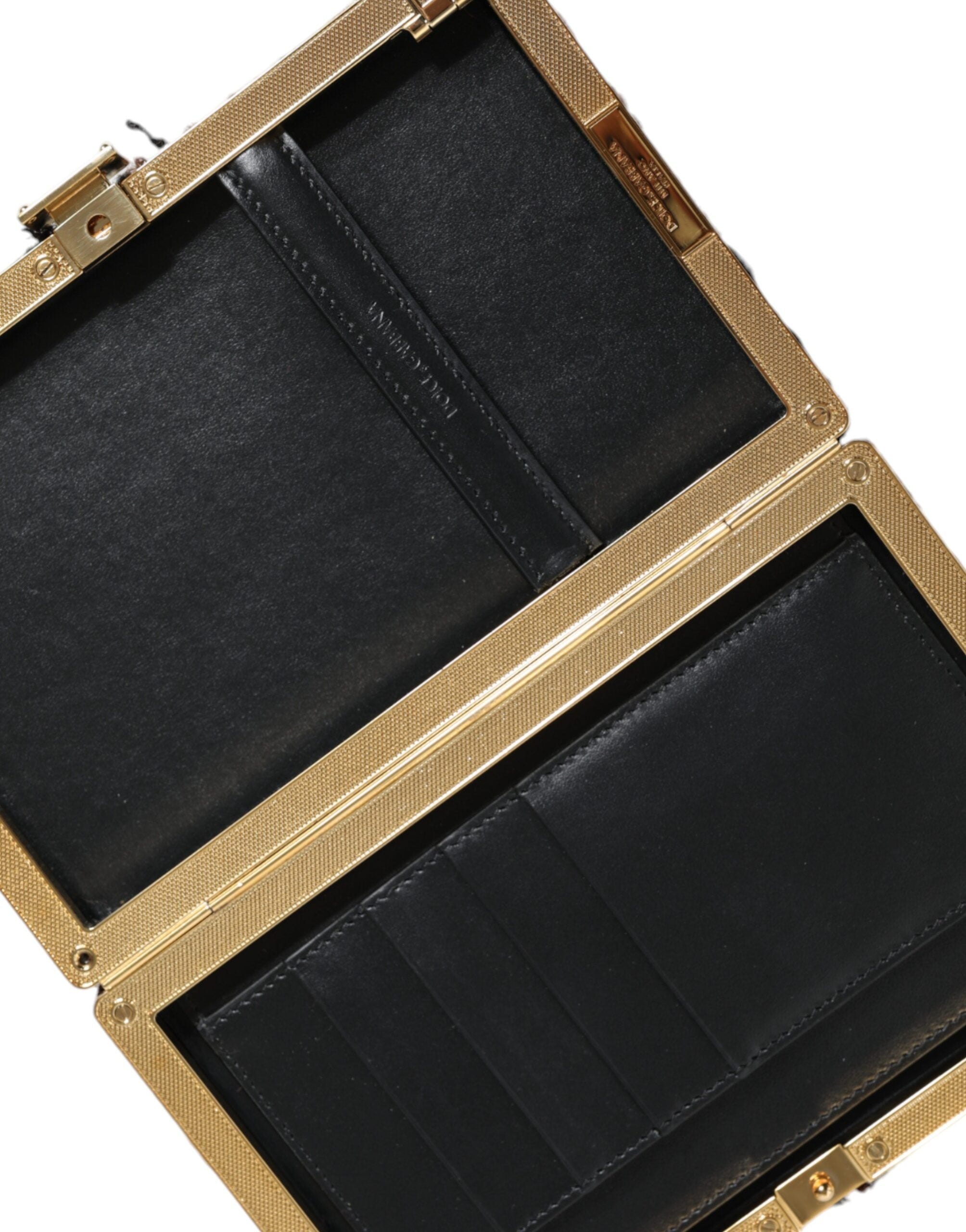 Dolce & Gabbana Mehrfarbige Tweed-Clutch mit Blumenmuster, Abend- und Partytasche, Umhängetasche