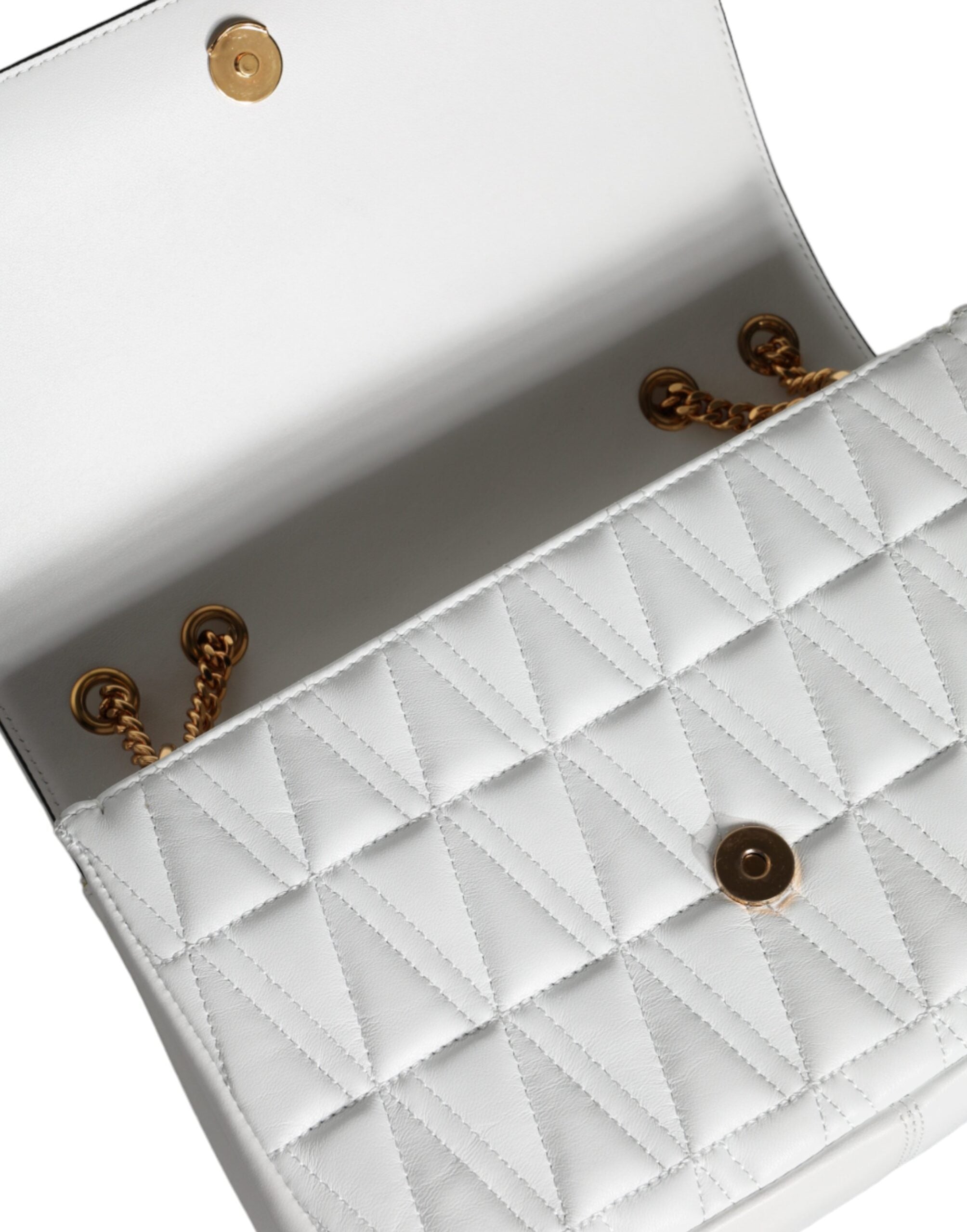 Versace – Weiße Mini-Umhängetasche aus Nappaleder