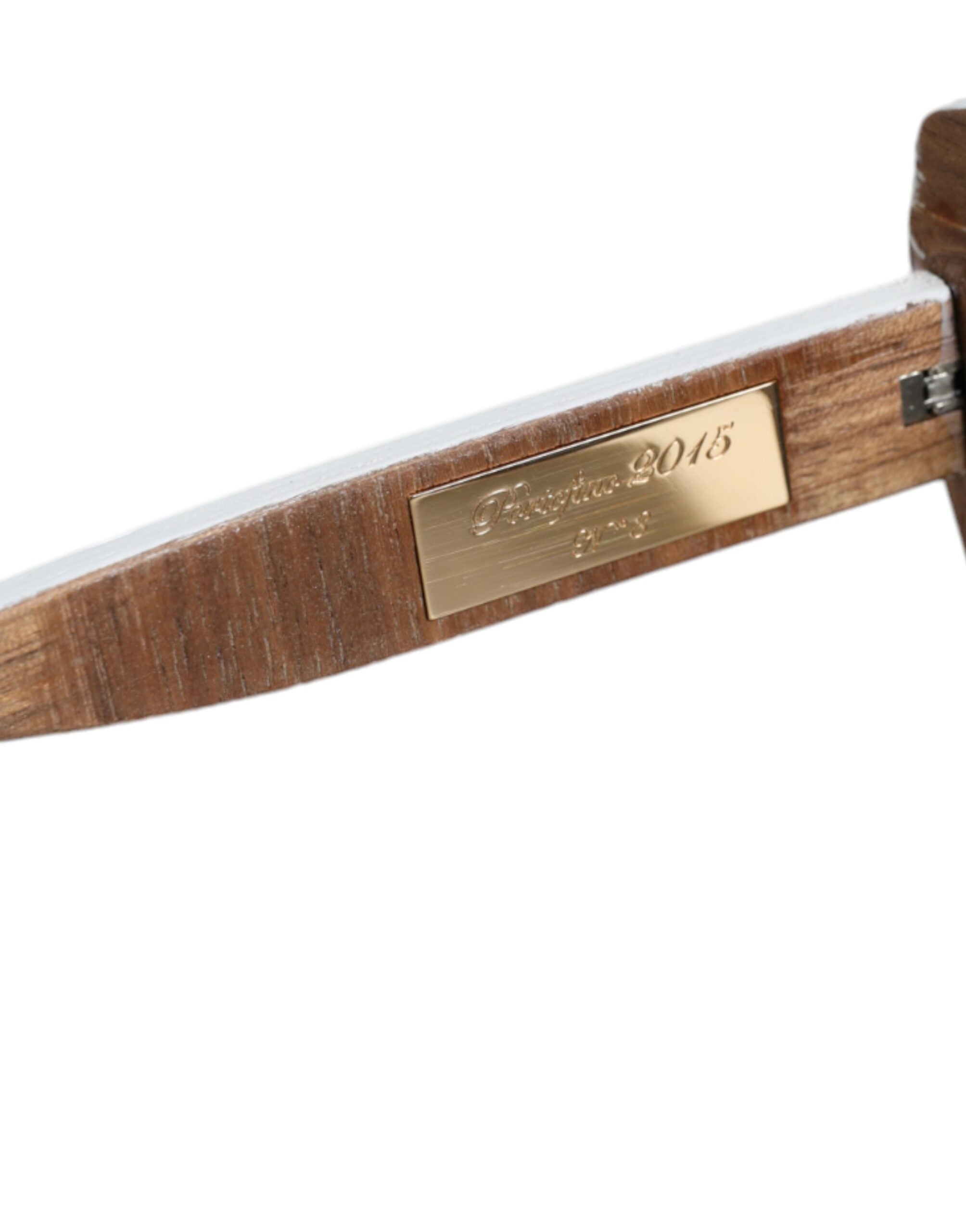 Dolce & Gabbana Sonnenbrille mit mehrfarbigem Holz- und Kristallrahmen sowie handbemaltem Blumenmuster