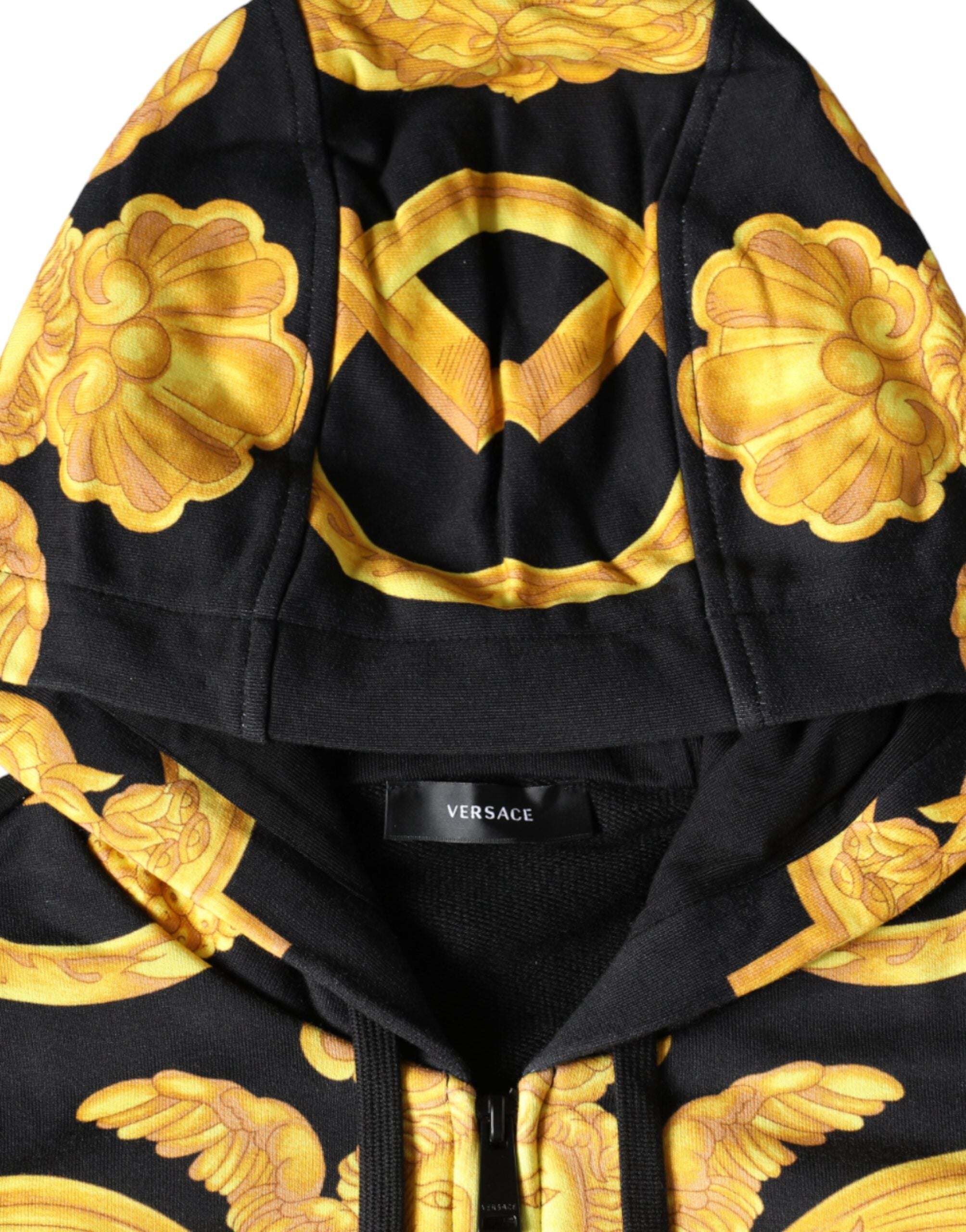 Hanorac Versace Black Medusa Print Full Zip din bumbac