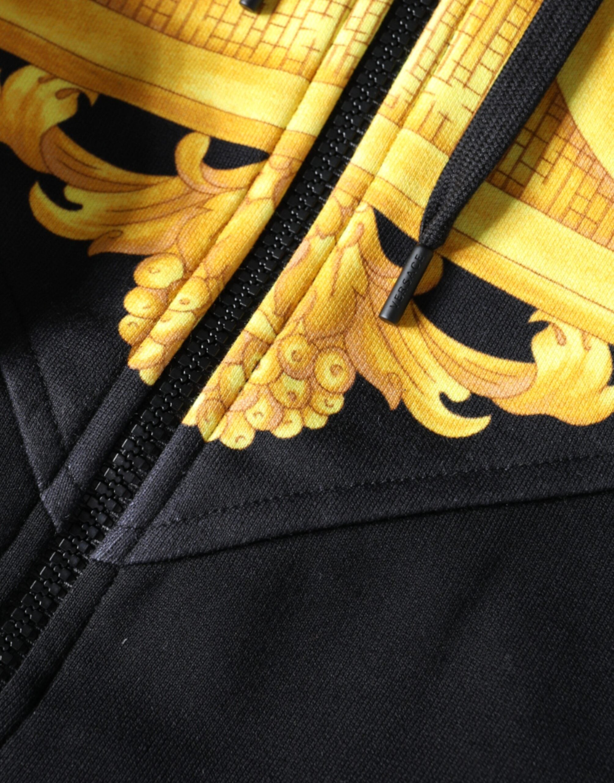 Hanorac Versace Black Medusa Print Full Zip din bumbac