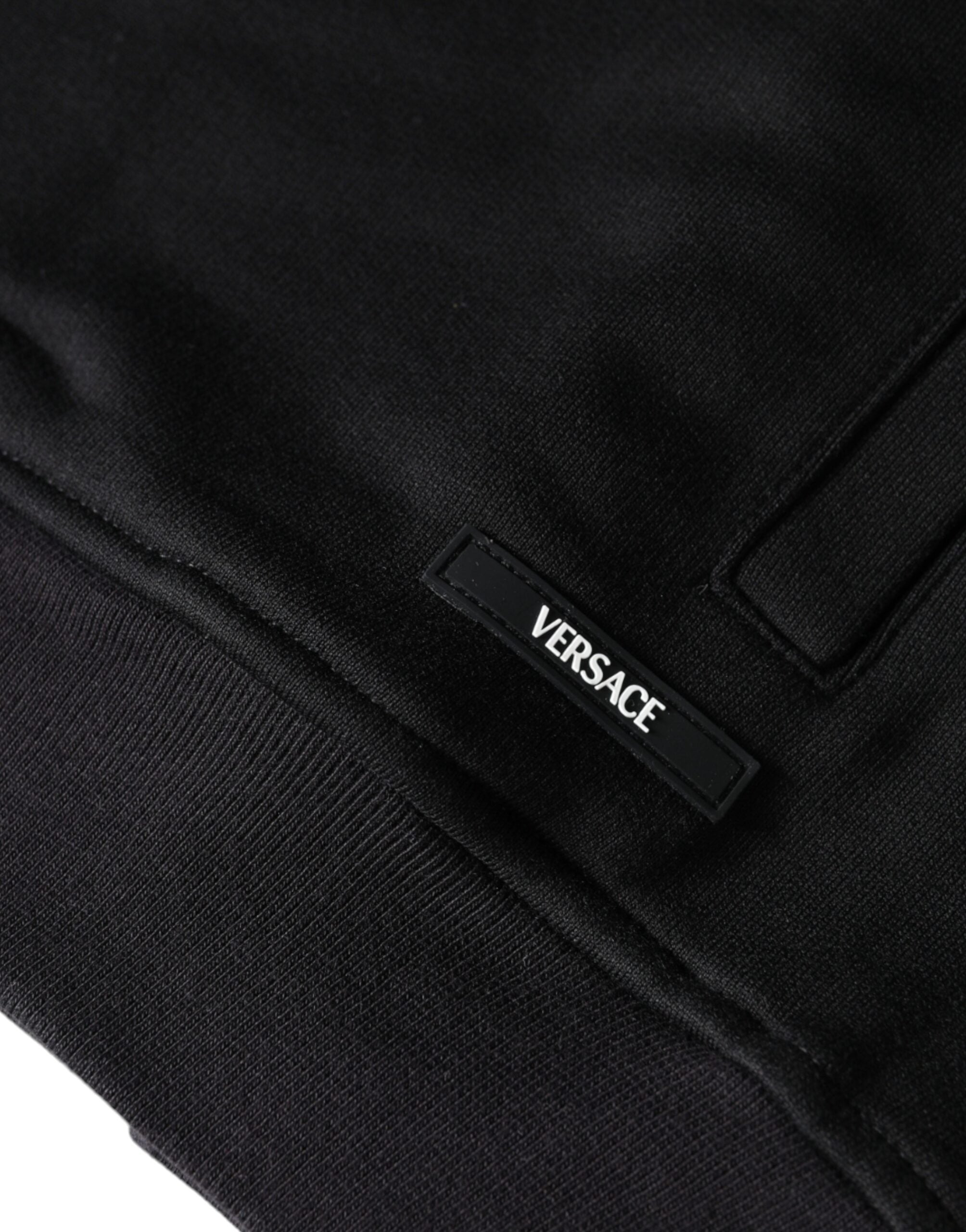 Hanorac Versace Black Medusa Print Full Zip din bumbac