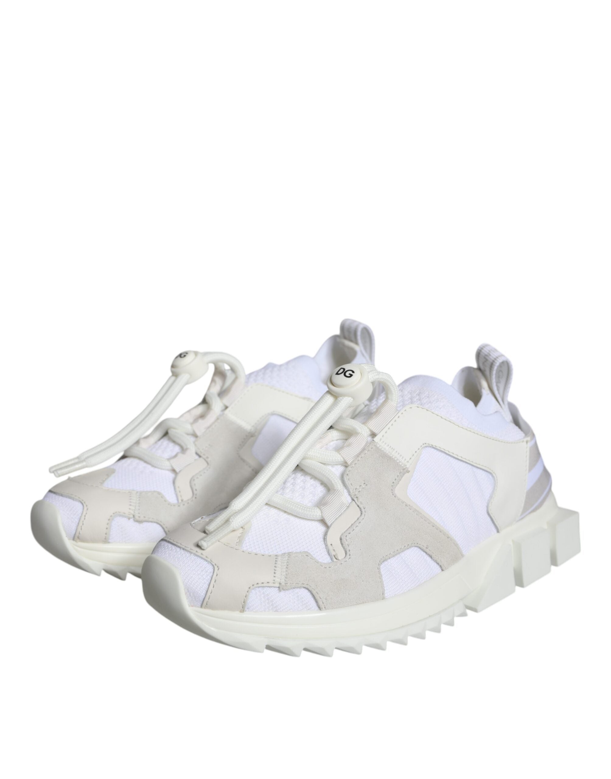 Dolce & Gabbana Sorrento Trekking-Sneakers aus weißem Mesh