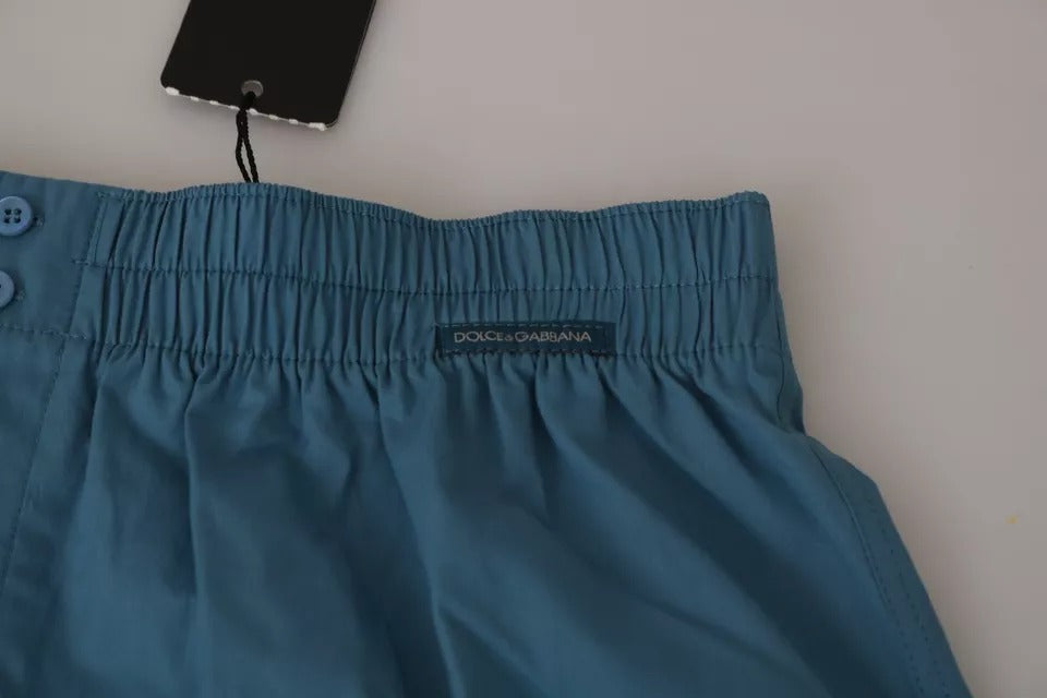 Dolce & Gabbana – Boxershorts aus Baumwolle in regulärer Passform, Blau