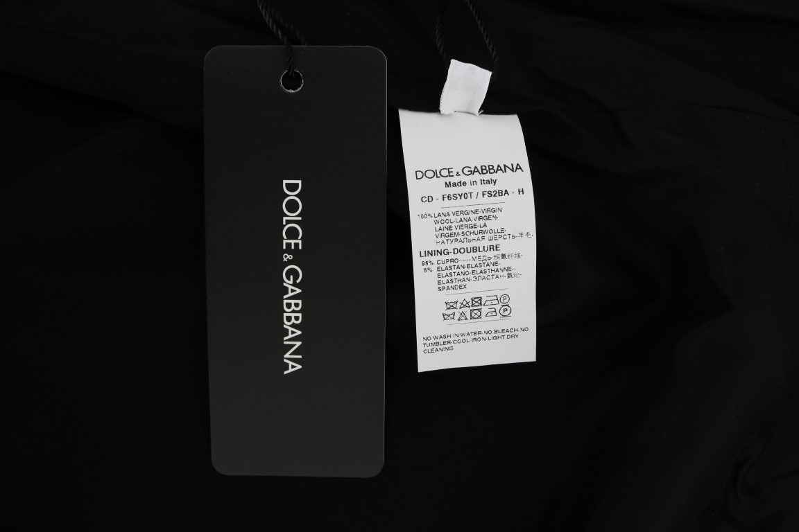 Dolce & Gabbana Schickes ärmelloses Wollkleid mit Polka-Punkten