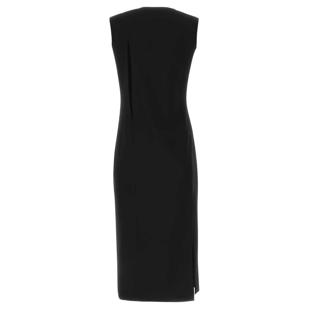 Versace Schwarzes Viskose-Damenkleid