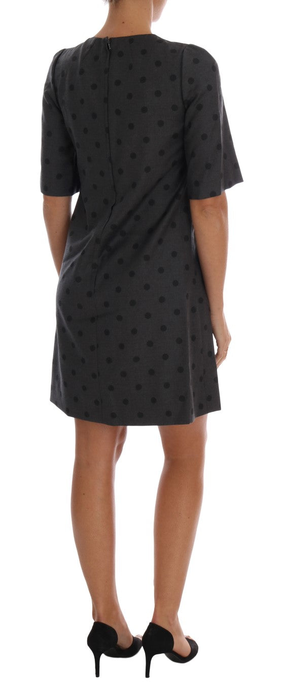 Dolce & Gabbana Schickes gepunktetes Wollkleid