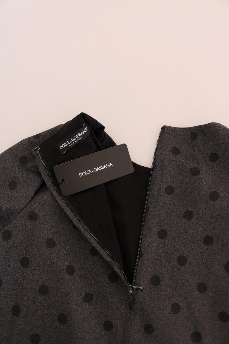 Dolce & Gabbana Schickes gepunktetes Wollkleid