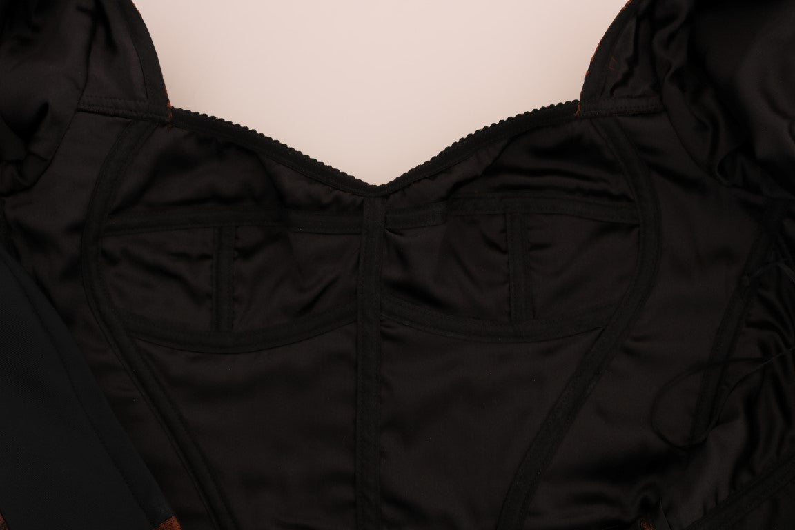 Dolce & Gabbana Schickes braunes Minikleid aus Wollmischung