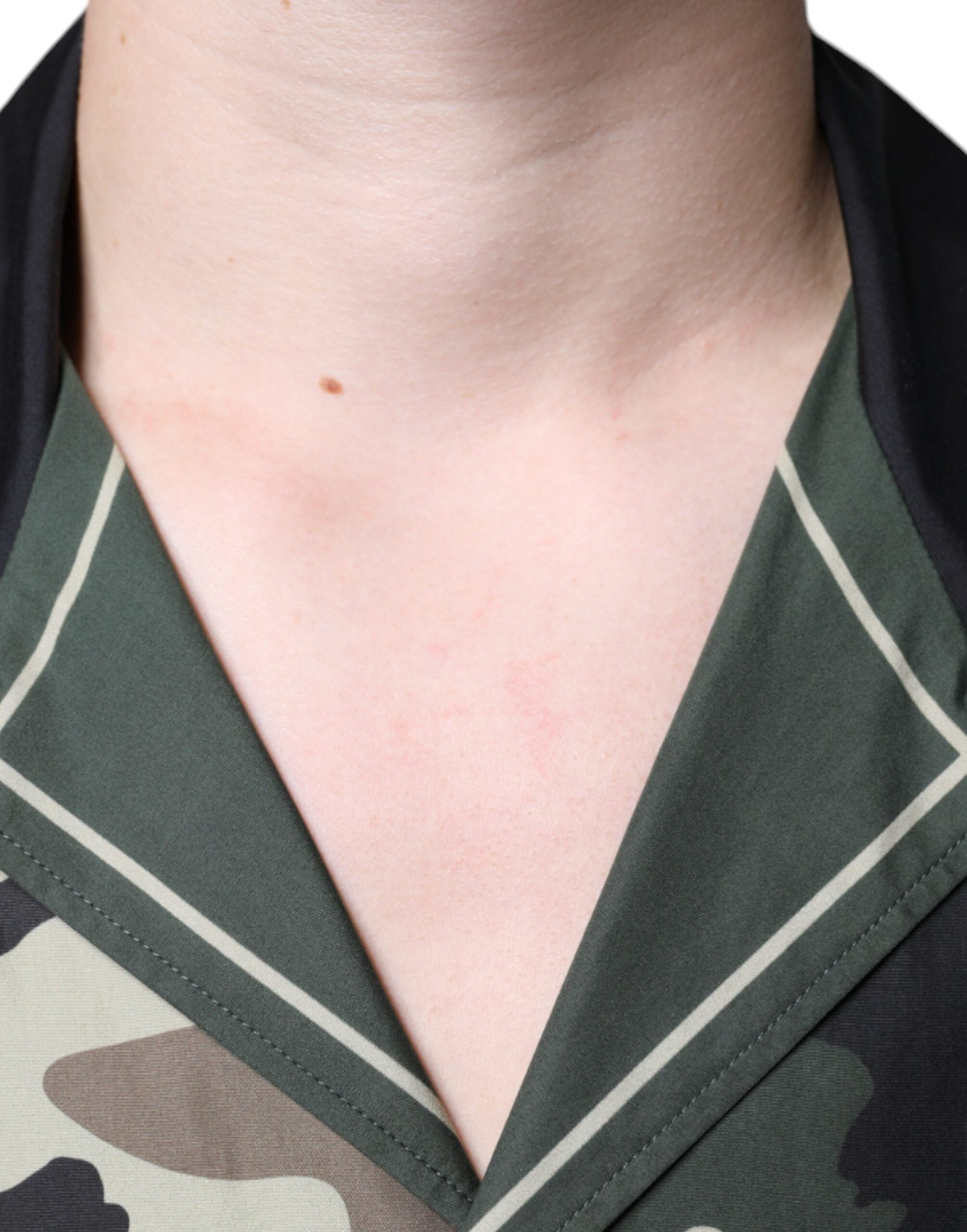 Dolce & Gabbana Mehrfarbiges Camouflage Button-Down-Freizeithemd für Herren