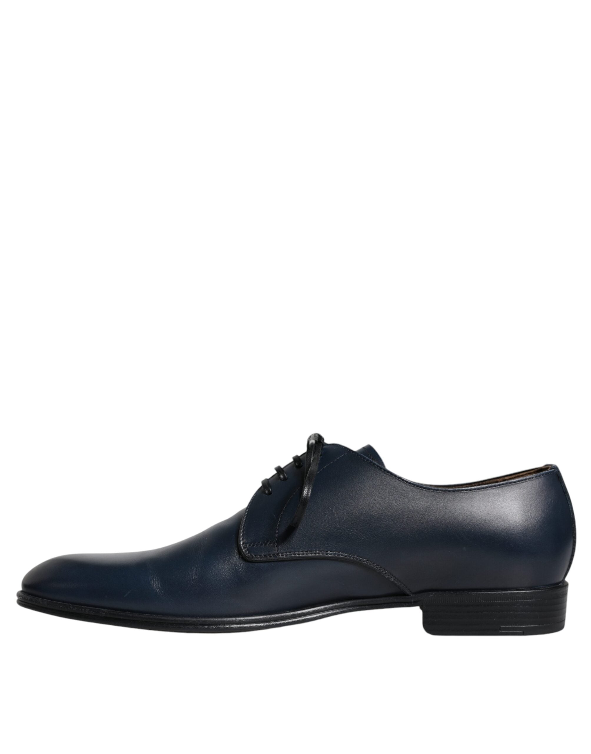 Dolce & Gabbana – Marineblaue Derby-Schuhe aus Leder für formelle Anlässe