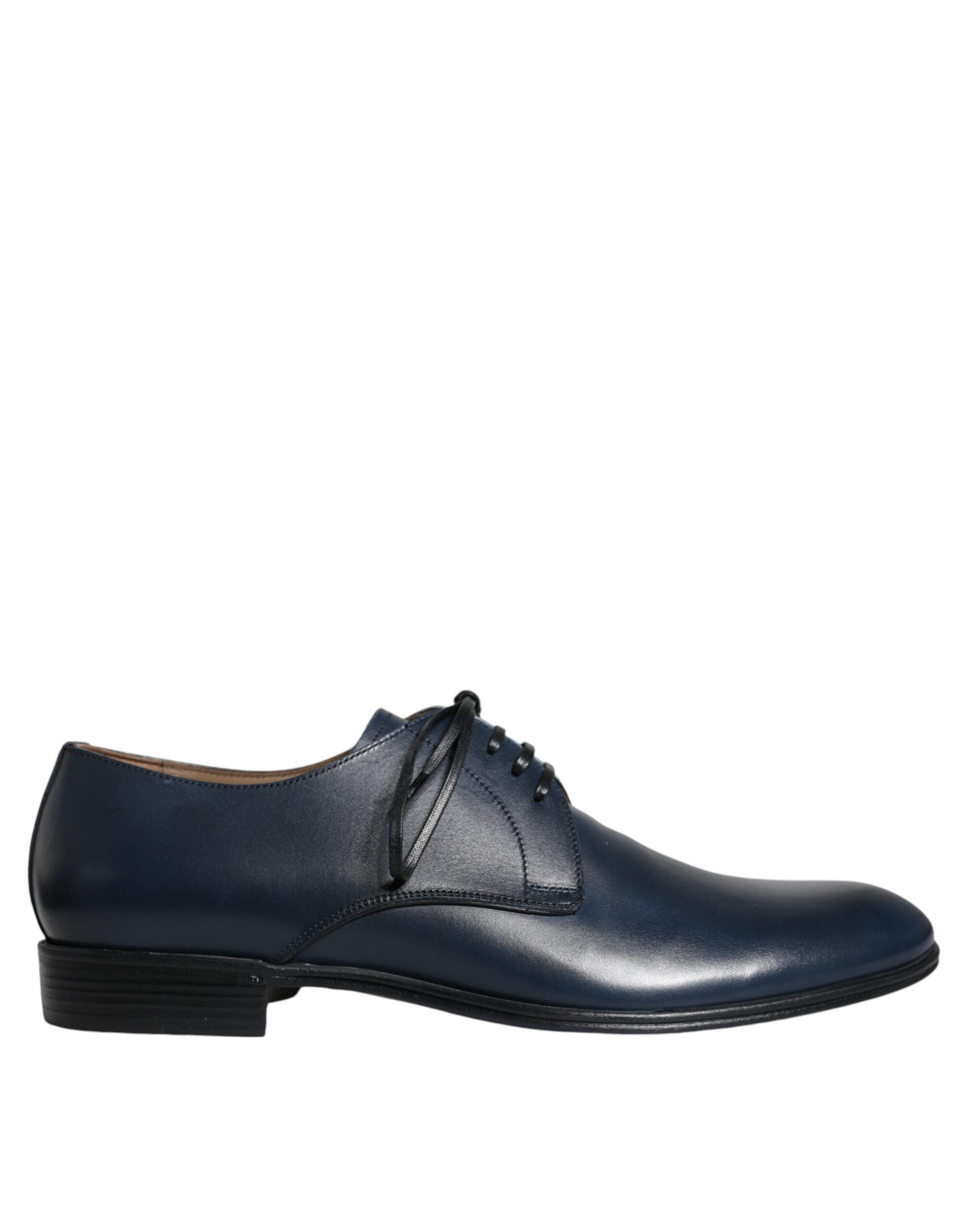 Dolce & Gabbana – Marineblaue Derby-Schuhe aus Leder für formelle Anlässe
