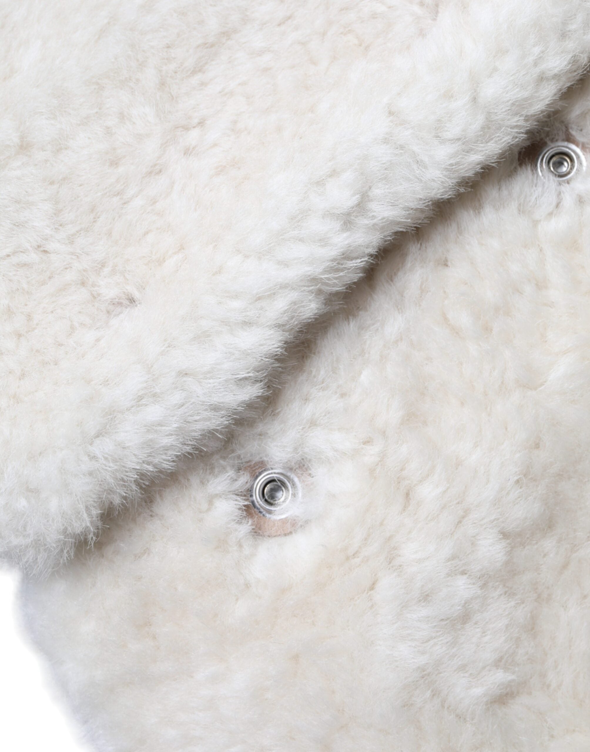 Burberry Weiße WARRENFORD Shearling-Lederweste, Mantel, Jacke
