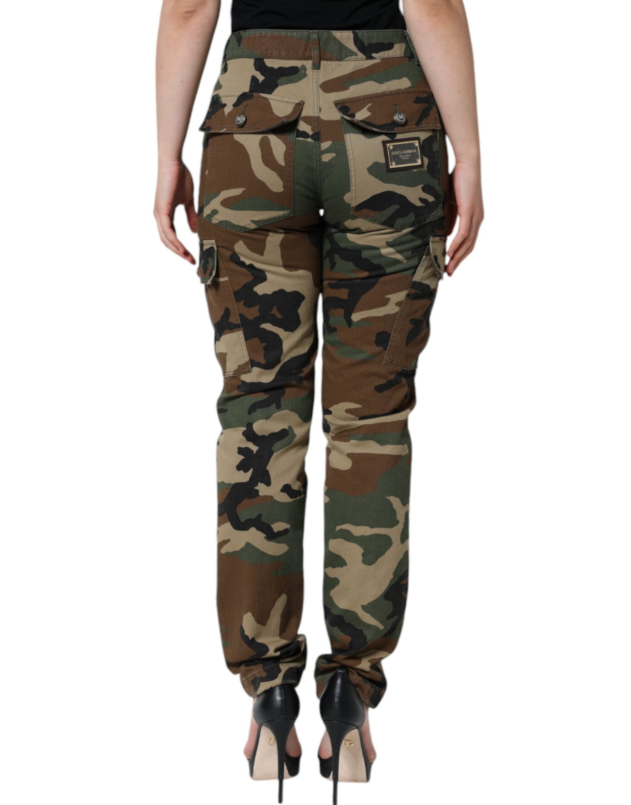 Dolce & Gabbana – Mehrfarbige Cargohose mit Camouflage-Muster
