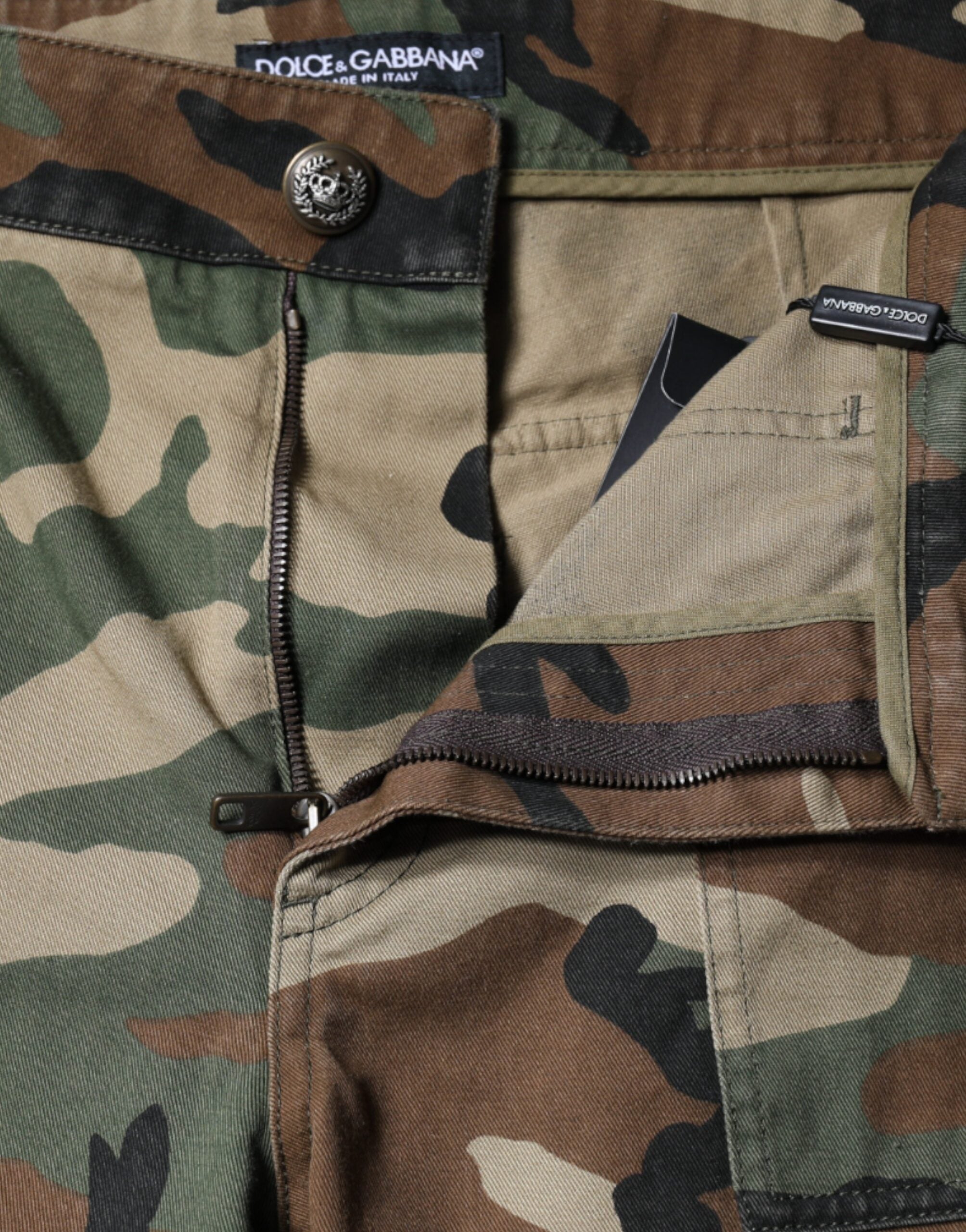 Dolce & Gabbana – Mehrfarbige Cargohose mit Camouflage-Muster