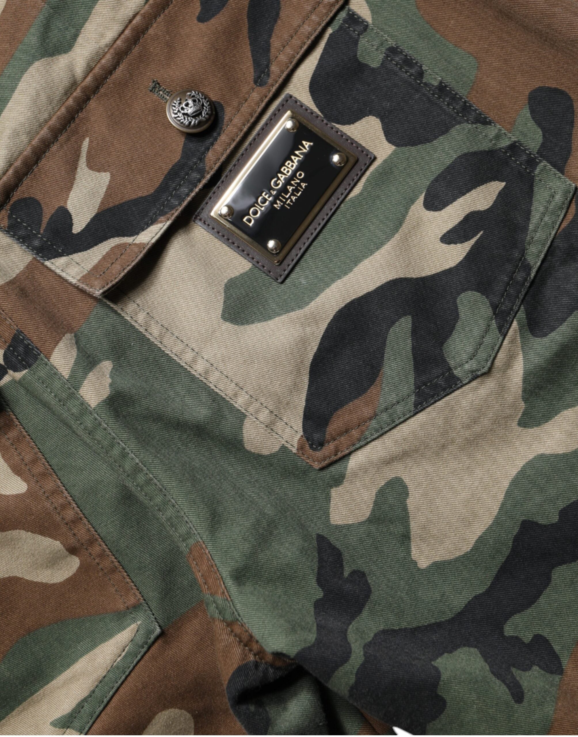 Dolce & Gabbana – Mehrfarbige Cargohose mit Camouflage-Muster