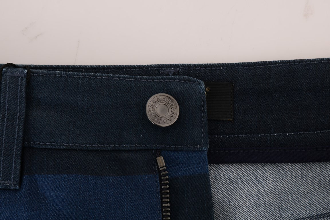 Dolce & Gabbana Schicker blauer Jeans-Minirock